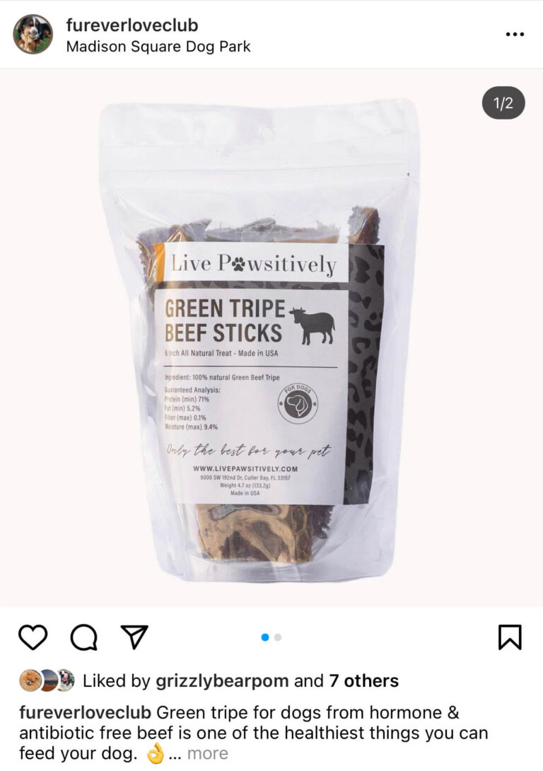 green tripe for dogs benefits